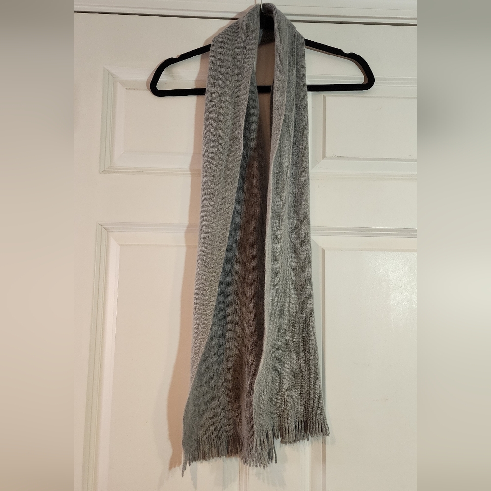 Calvin Klein Cozy Gray Knit Scarf